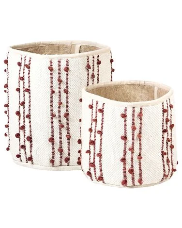 Sett med 2 kurver KHEL Bomull Beige v:1223950 Sett med 2 kurver KHEL Bomull Beige v:1223950
