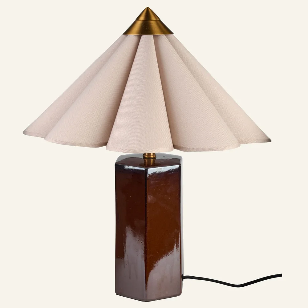 Bordlampe natur - ø40x48 cm v:2847268