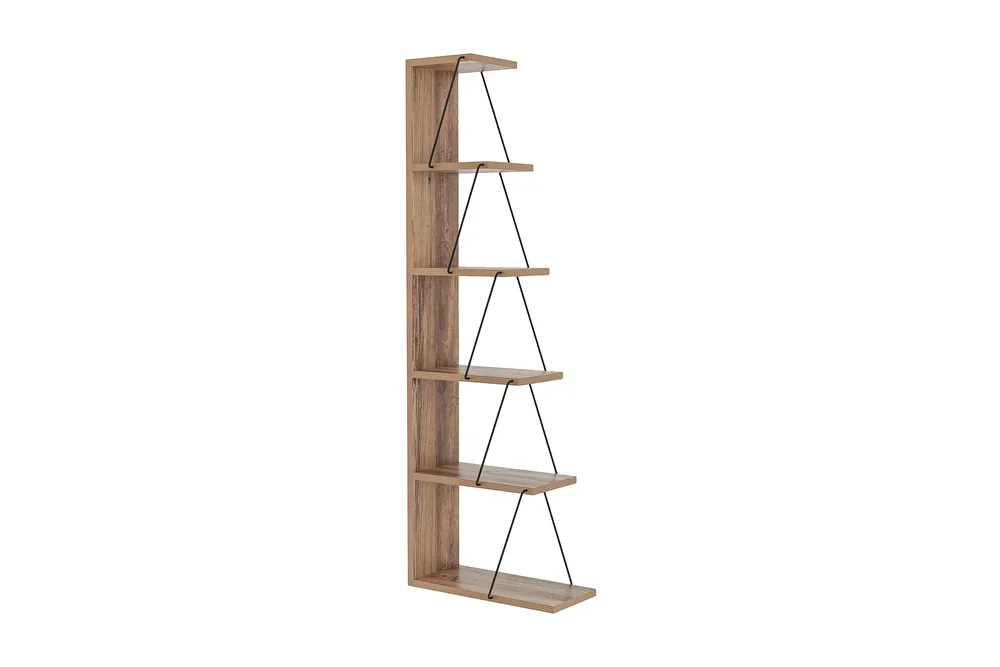 Bookshelf Pine|Svart v:8552306