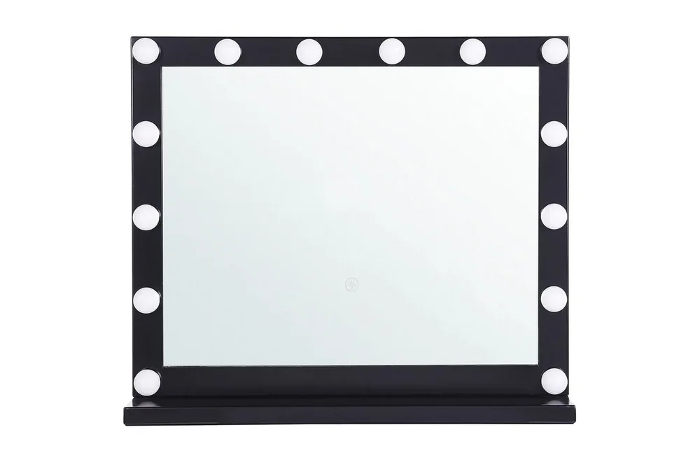 Sminkbordsspegel Beliani Beauvoir Black v:1067124