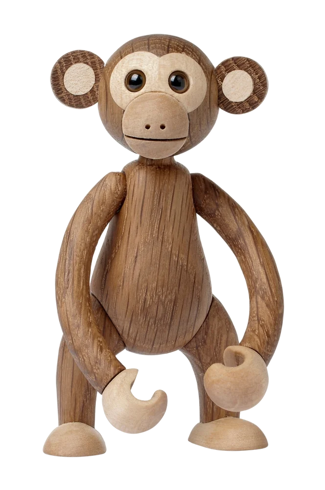 Dekorasjon i tre Jolly Ape 11 cm – Natur – Dekor | m v:582047