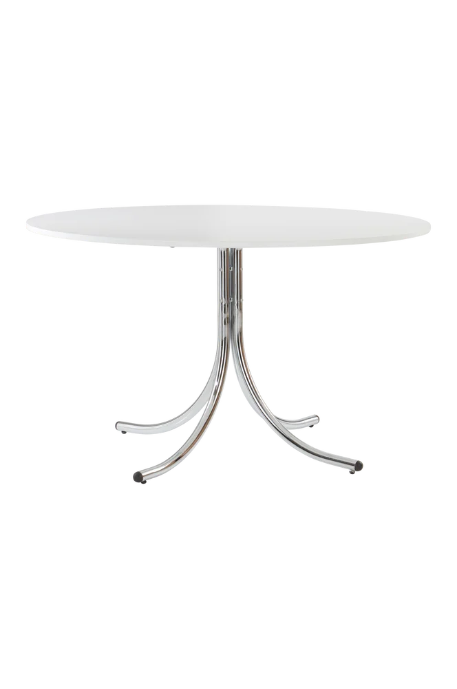 CHIPLEY spisebord diameter 130 cm – Hvit m v:1651710 CHIPLEY spisebord diameter 130 cm – Hvit m v:1651710