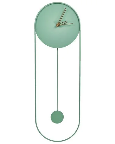 Pendelklokke SALVAN 20 cm Metall Lysegrønn v:4416667