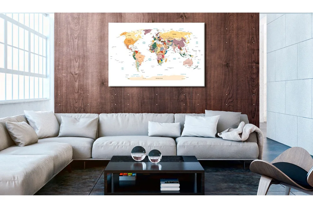 Tavle World Map: Travel Around The World 90X60 v:3740429