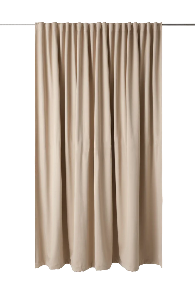 Mørkleggingsgardin Maida Wide ekstra bred 1 stk. - Beige - Tekstiler | m v:9605113