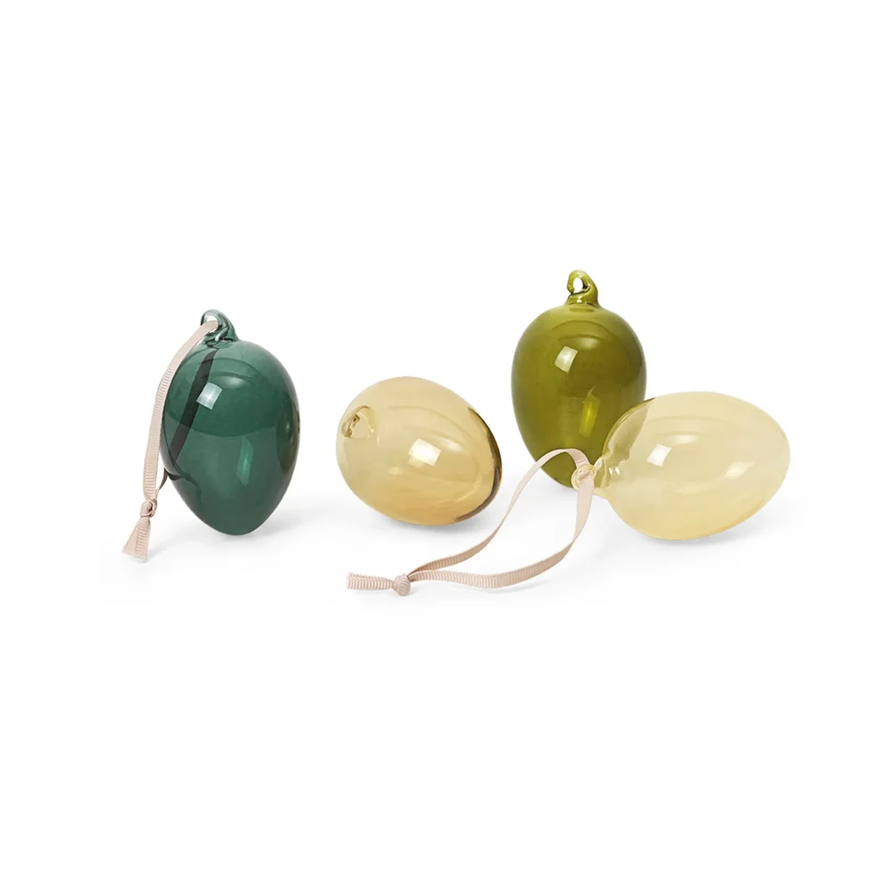 Glass easter eggs 4-pakning v:4556390