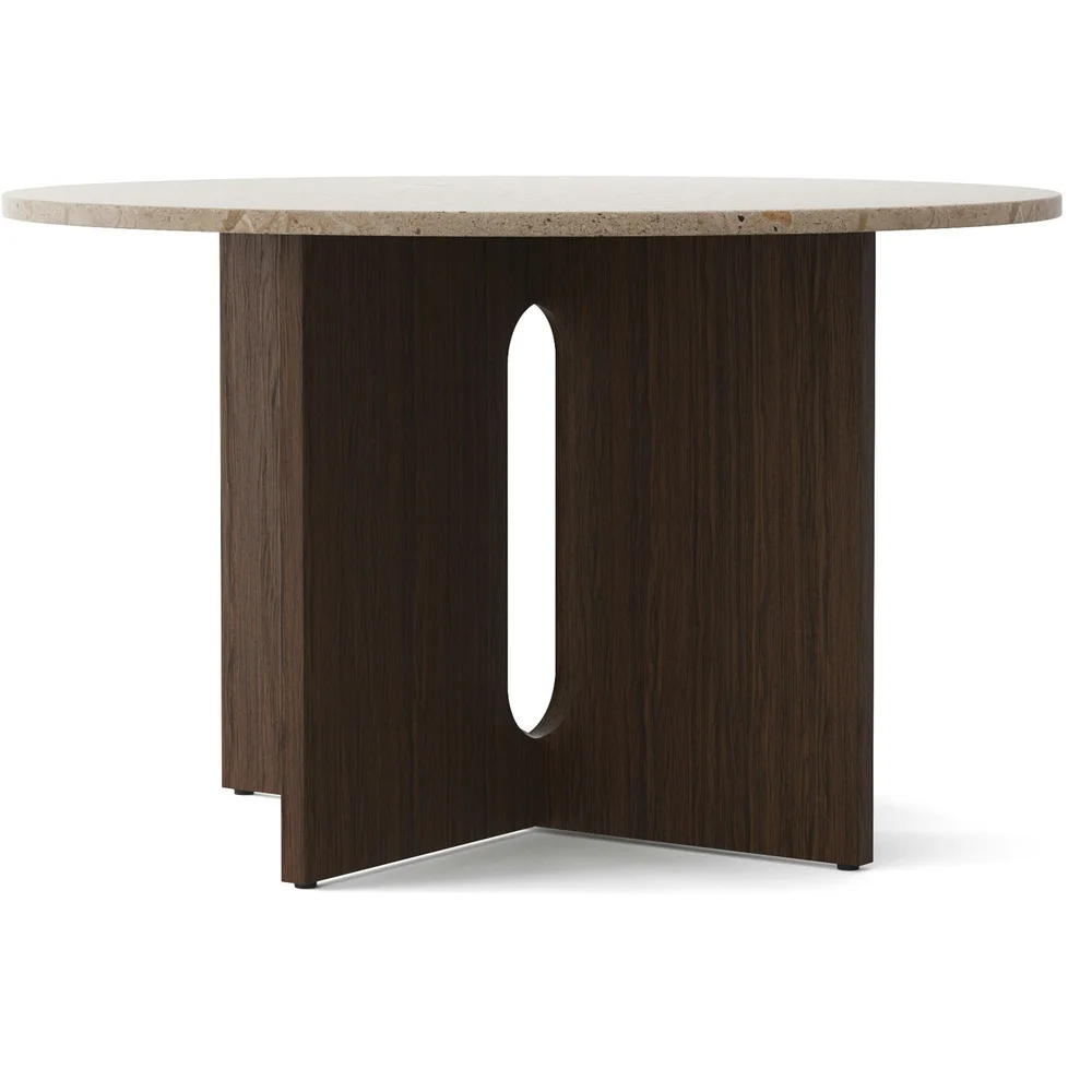 Androgyne Spisebord Ø120 cm, Mørkbeiset Eik / Sand v:8788969 Androgyne Spisebord Ø120 cm, Mørkbeiset Eik / Sand v:8788969