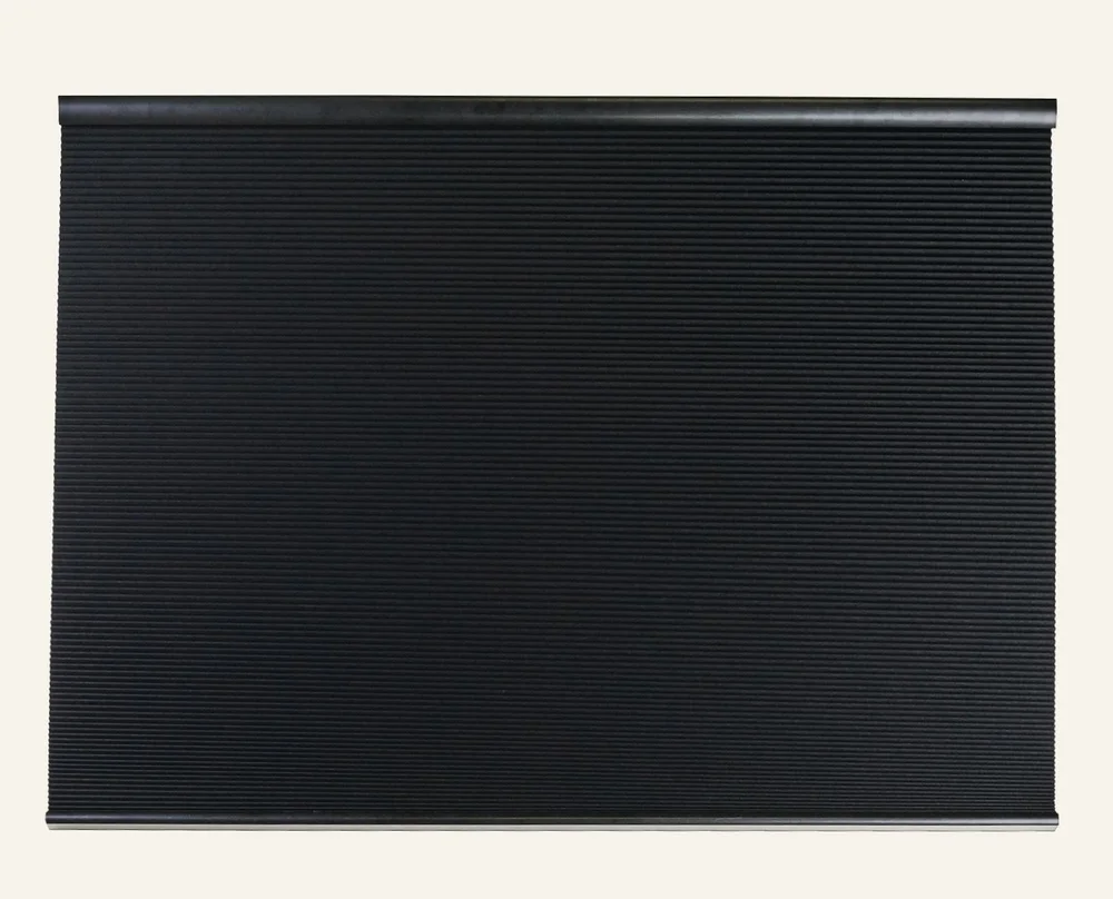 Lystett dobbel plisségardin svart – 100×160 cm v:5751216