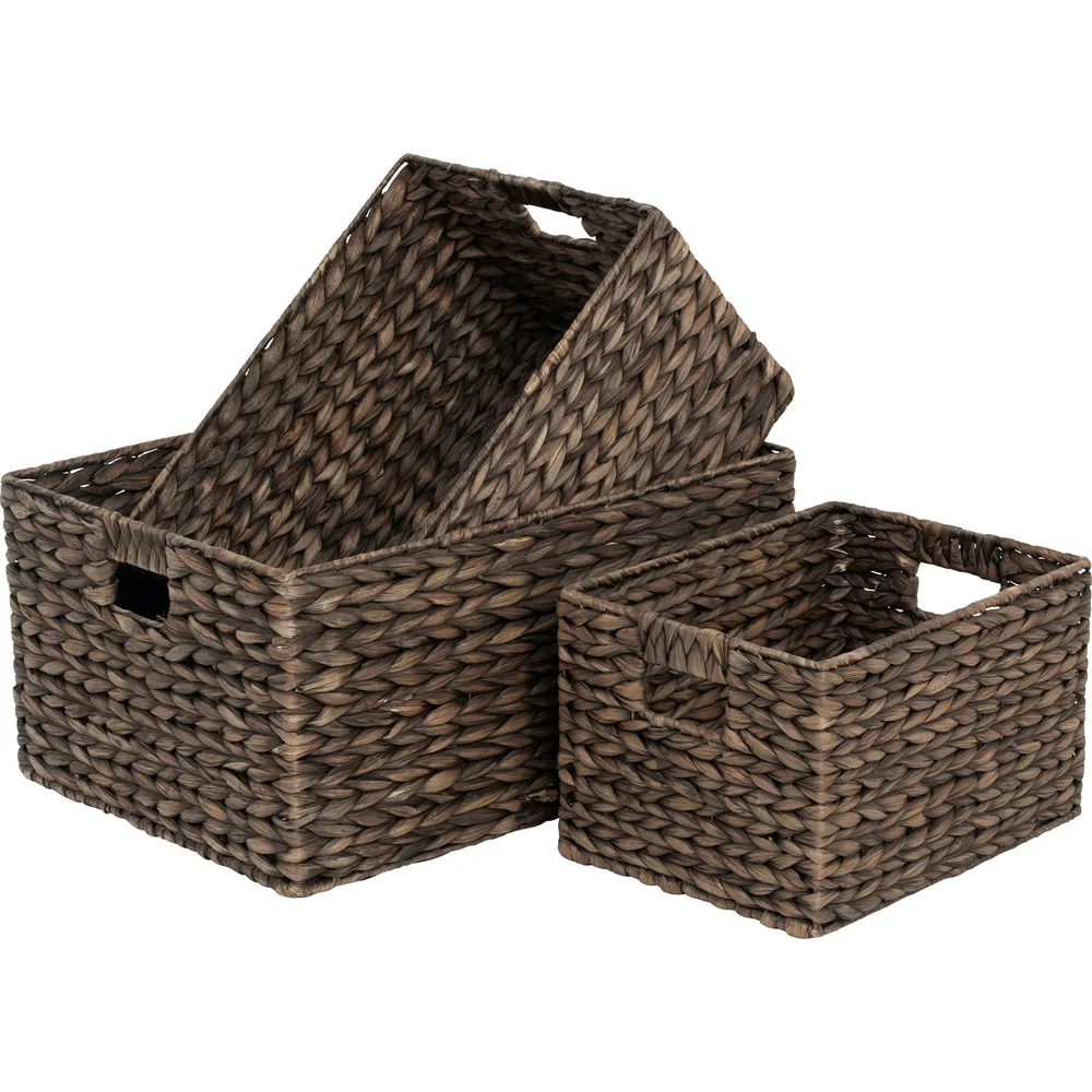 Water Hyacinth Kurver Brun 3-pk, L v:9012385