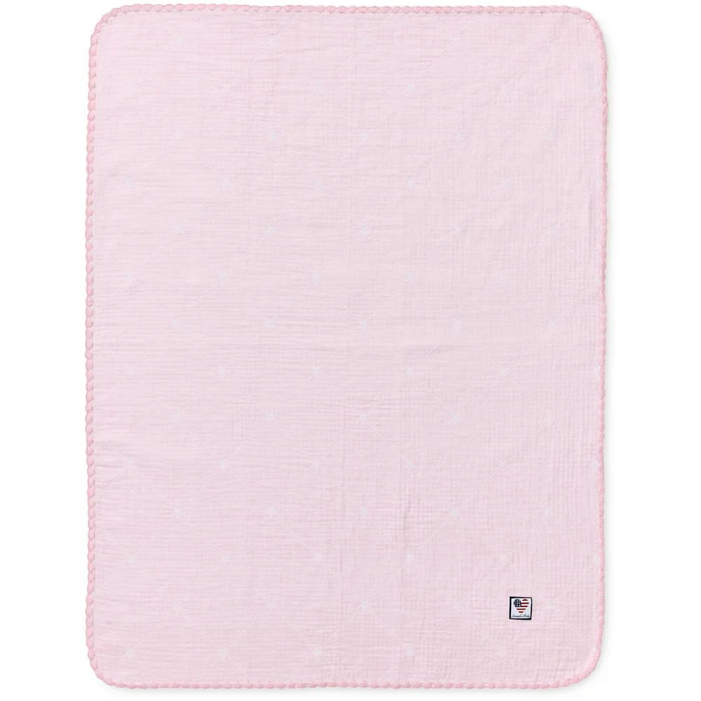 Baby Signature Star Pledd 70×75 cm, Hvit / Rosa v:8930282