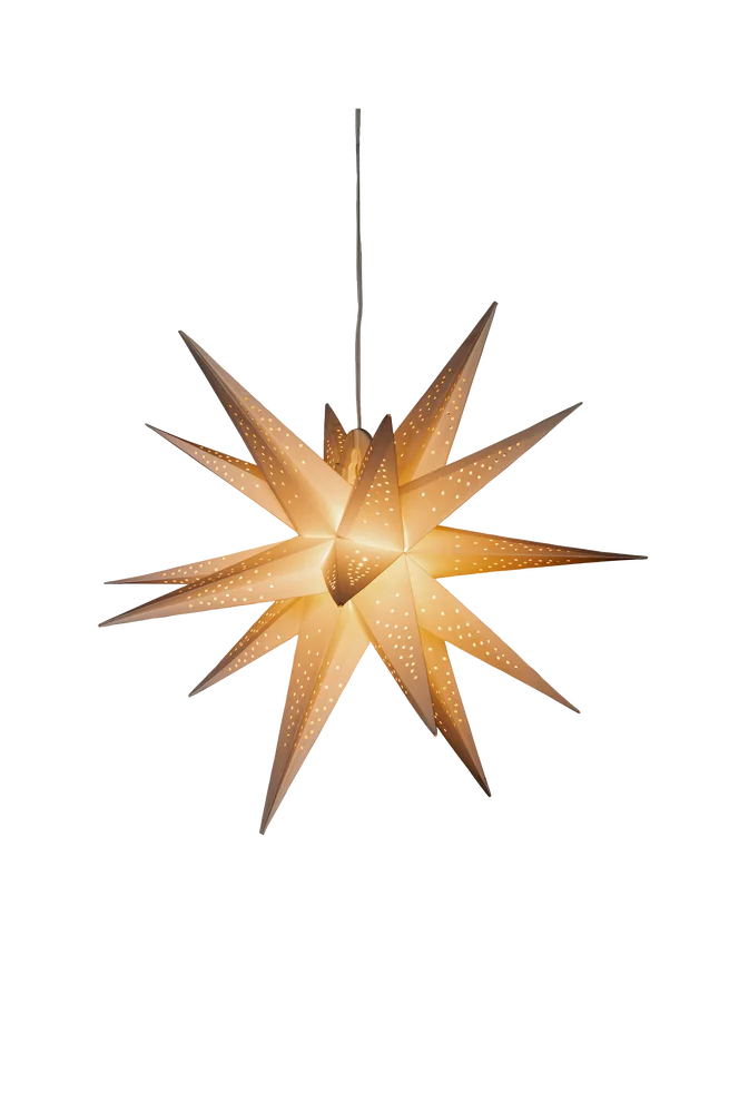 3-D Papirstjerne LED høyde 60 cm – Hvit – Belysning | m v:6596629 3-D Papirstjerne LED høyde 60 cm – Hvit – Belysning | m v:6596629