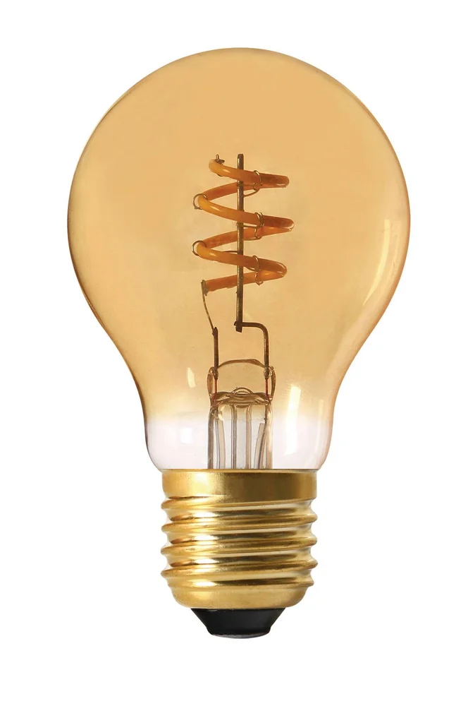 ELECT SPIRAL lyskilde 60 mm E27 – Gull – Belysning | m v:8577575