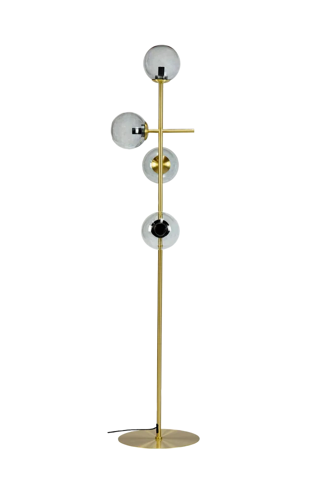 Gulvlampe Como – Messing – Belysning | m v:1870560 Gulvlampe Como – Messing – Belysning | m v:1870560