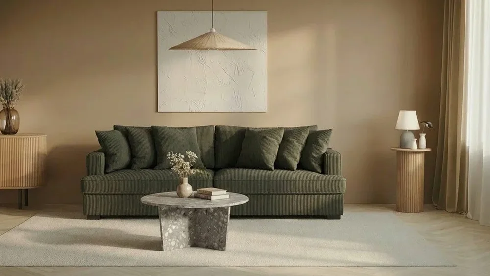 Rossita 4-seters Dyp Sofa i Kordfløyel v:8193208
