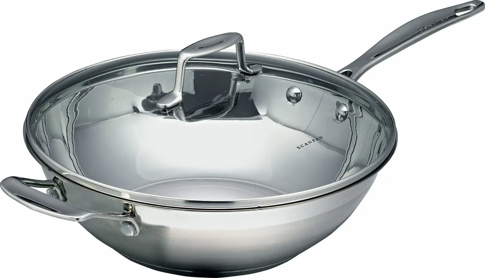 Scanpan Impact wokpanne med lokk v:7732524 Scanpan Impact wokpanne med lokk v:7732524