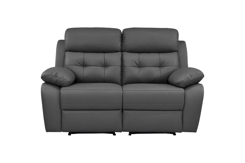 Sofa 2-seter Lannilis Grå, PU/tre/metall v:2300113