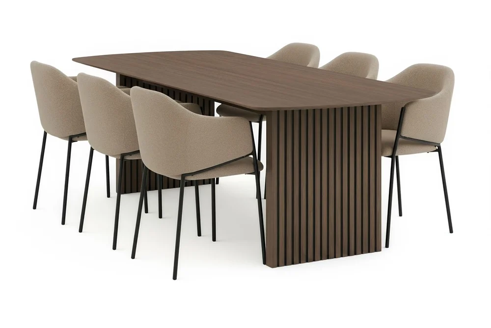 Richeto spisebord 240 cm med 6 Filip spisestoler v:3122231