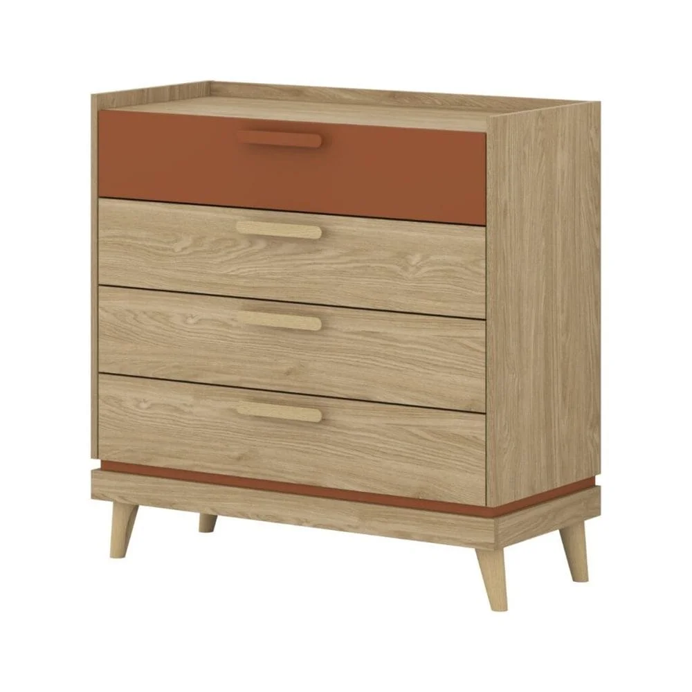 Kommode Scandi med 4 skuffer v:3965500