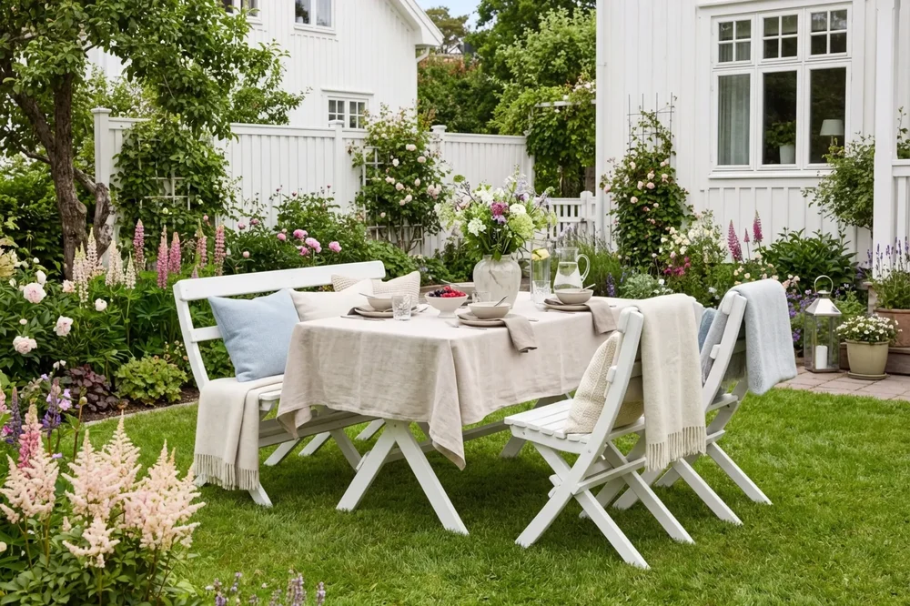 Landet spisebord utendørs - 118x70x74 cm v:1230906
