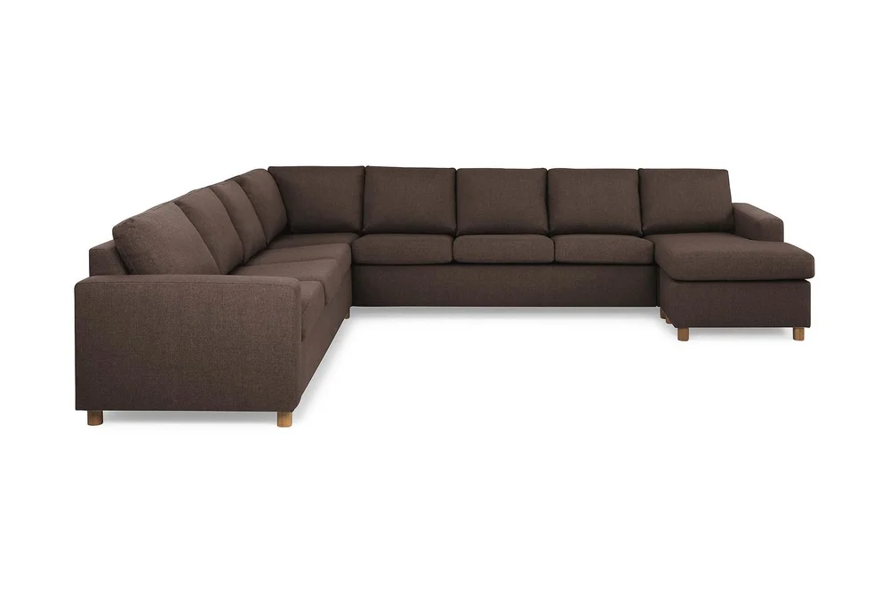 Crazy 7-seters Høyrevendt U-formet XX-Large Hjørnesofa med Divan i Stoff v:3023168 Crazy 7-seters Høyrevendt U-formet XX-Large Hjørnesofa med Divan i Stoff v:3023168