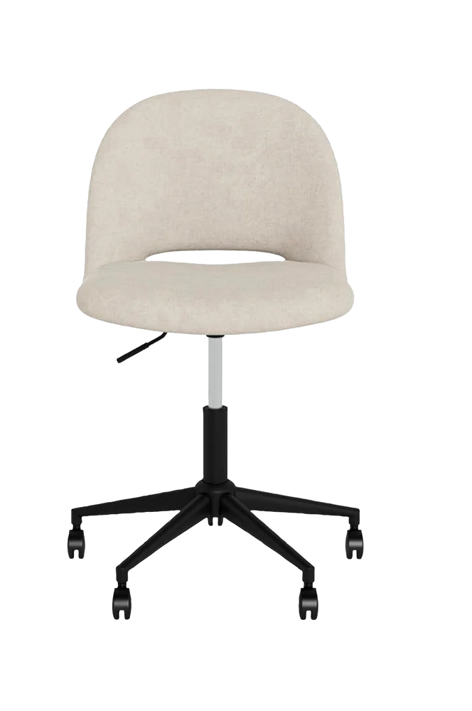 Allan skrivebordsstol med gassløft, svingbar setehøyde 44,5-54,5 cm – Beige m v:4780494 Allan skrivebordsstol med gassløft, svingbar setehøyde 44,5-54,5 cm – Beige m v:4780494