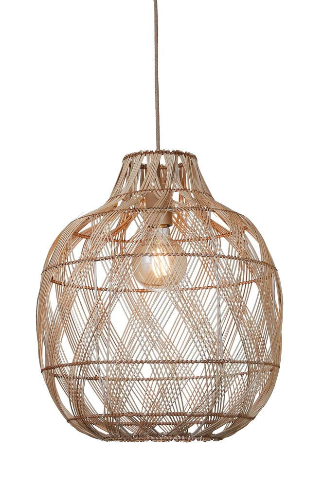 Hengende lampe Mendoza, L – Beige – Belysning | m v:5182154