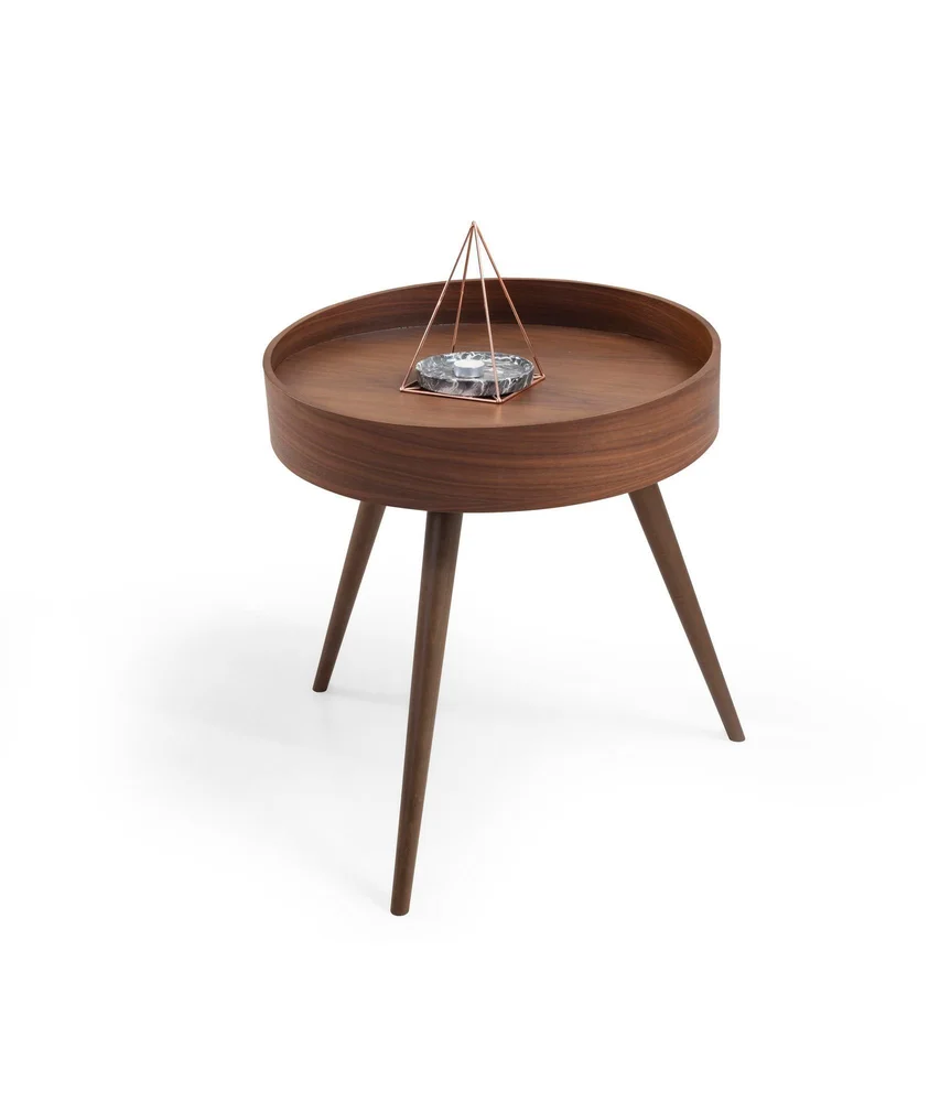 Sidebord Wallxpert Bias (60 x 60 x 60 cm) Valnøtt v:7507002