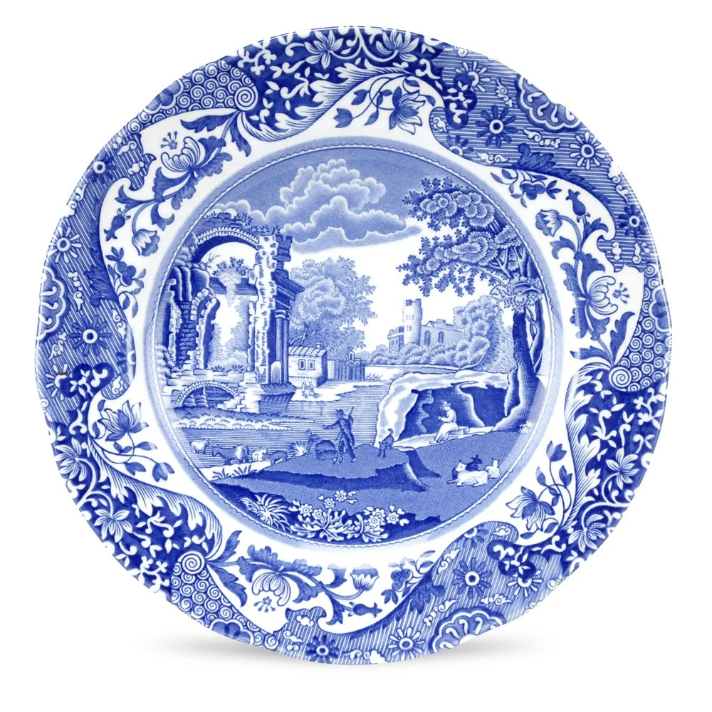 Blue Italian Tallerken, 19 cm v:7117963