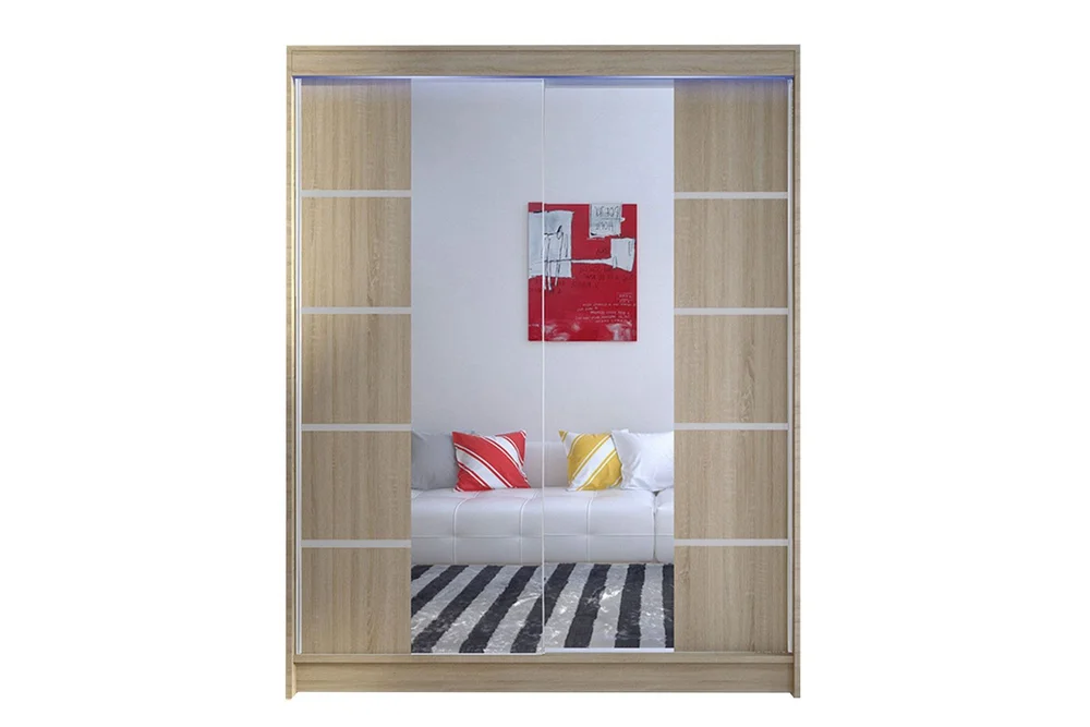 Pickering Garderobe med Speil 150×200 cm v:6126304