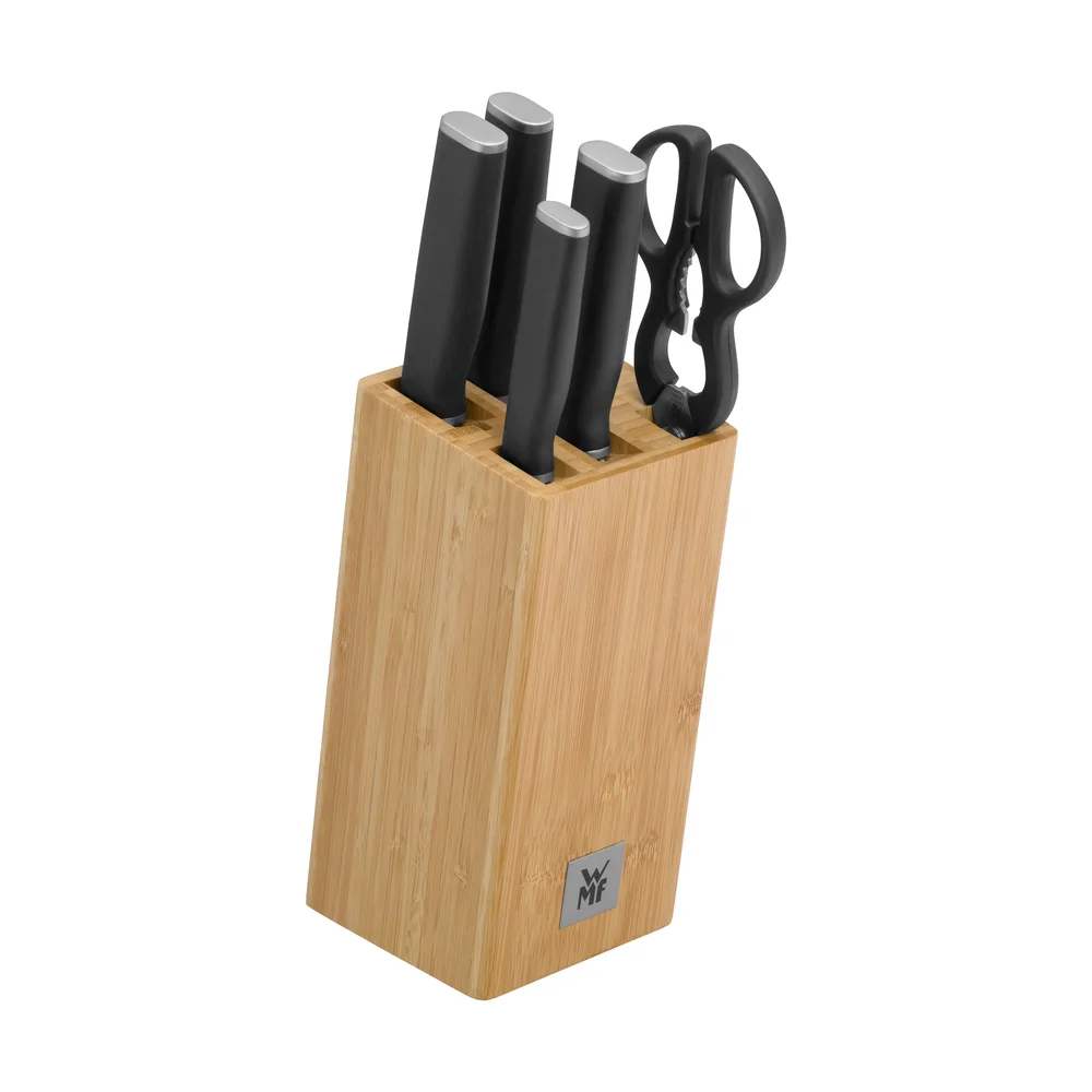 Kineo knivblokk med 4 kniver og saks v:1436919 Kineo knivblokk med 4 kniver og saks v:1436919