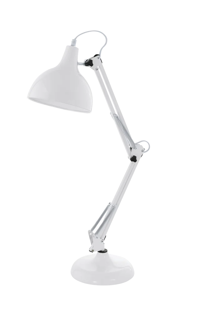 Skrivebordslampe Borgillio – Hvit – Belysning | m v:1949445 Skrivebordslampe Borgillio – Hvit – Belysning | m v:1949445