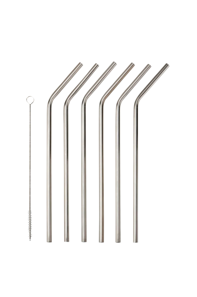 Sugerør Corrigan 6-pk – Sølv – Kjøkken & husholdning | m v:2314963