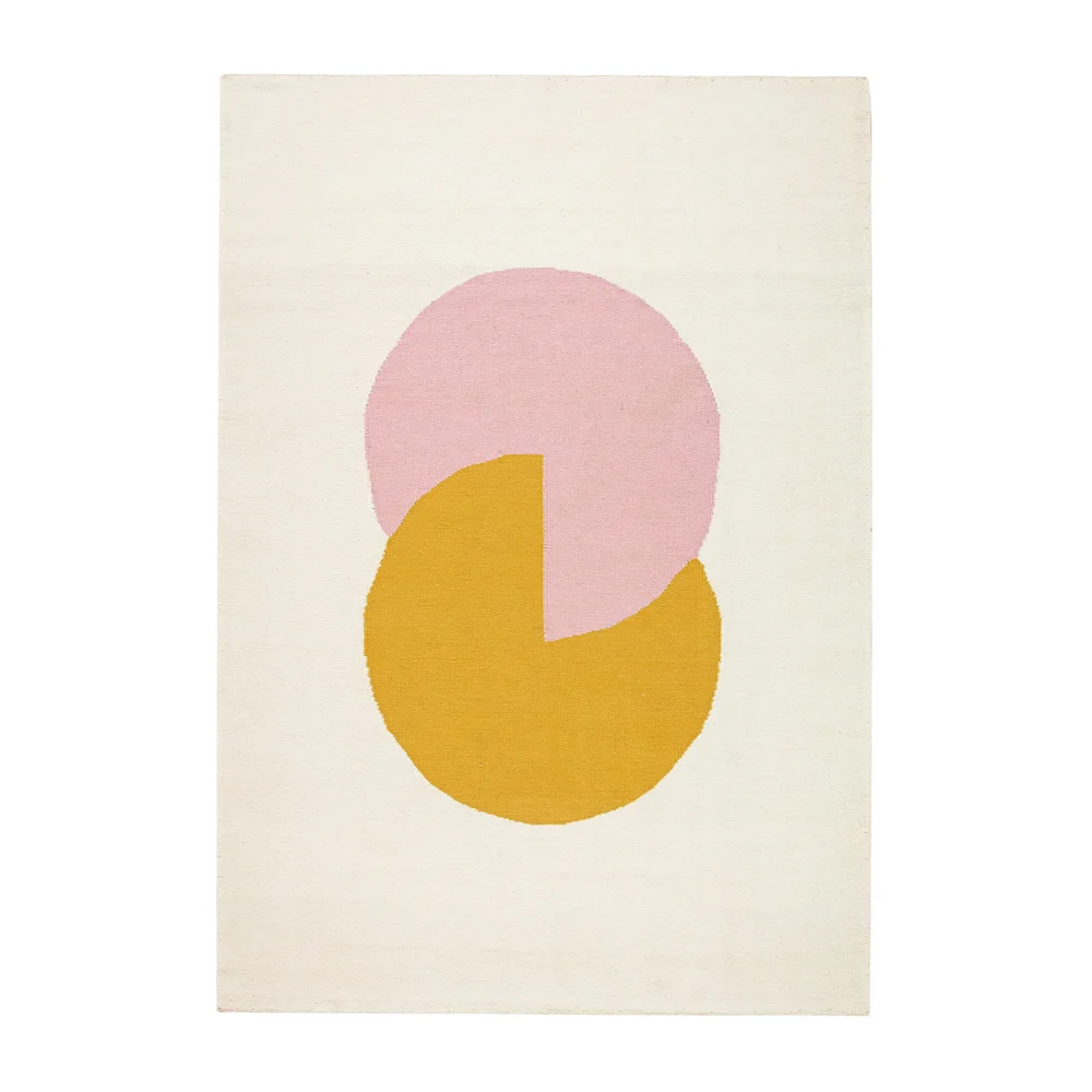 Circles blocks kelimteppe rosa v:2847454 Circles blocks kelimteppe rosa v:2847454