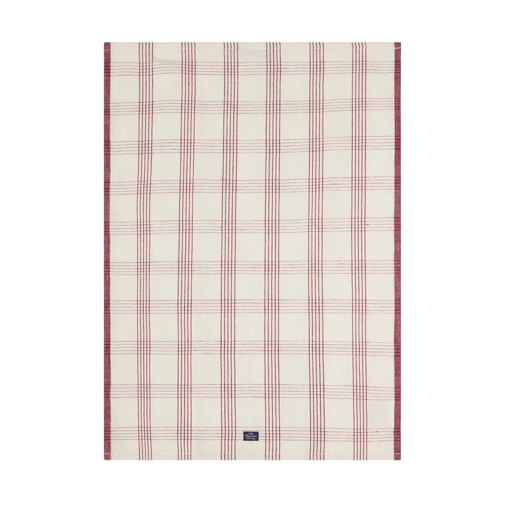 Checked lin/bomull kjøkkenhåndkle 50×70 cm v:2138662