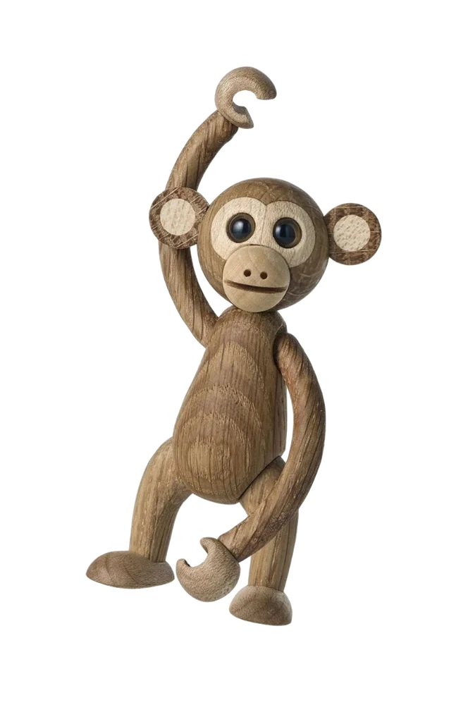 Dekorasjon i tre Swing Ape 8 cm - Natur - Dekor | m v:434358