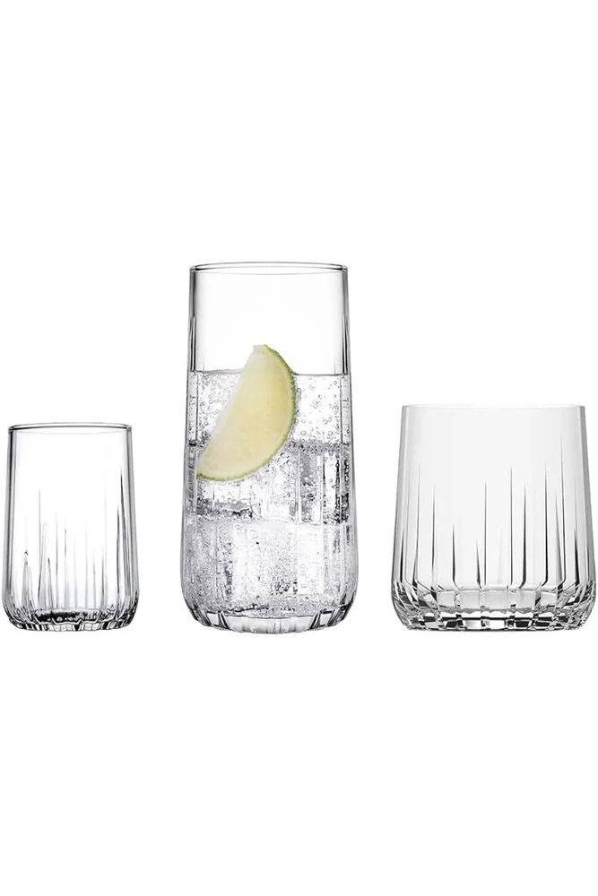 Glassett (18 deler) Opviq Nova (17 x 32 x 32 cm) Transparent v:1339841 Glassett (18 deler) Opviq Nova (17 x 32 x 32 cm) Transparent v:1339841