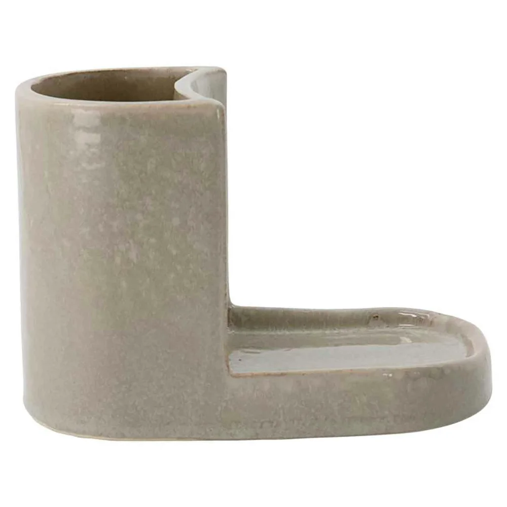 Datura Brush & Soap Holder, Shellish Grey v:7166358 Datura Brush & Soap Holder, Shellish Grey v:7166358