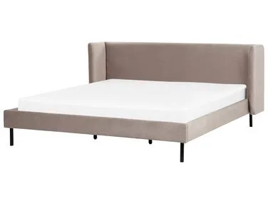 Seng Fløyel ARETTE 180 x 200 cm Gråbrun v:1178415