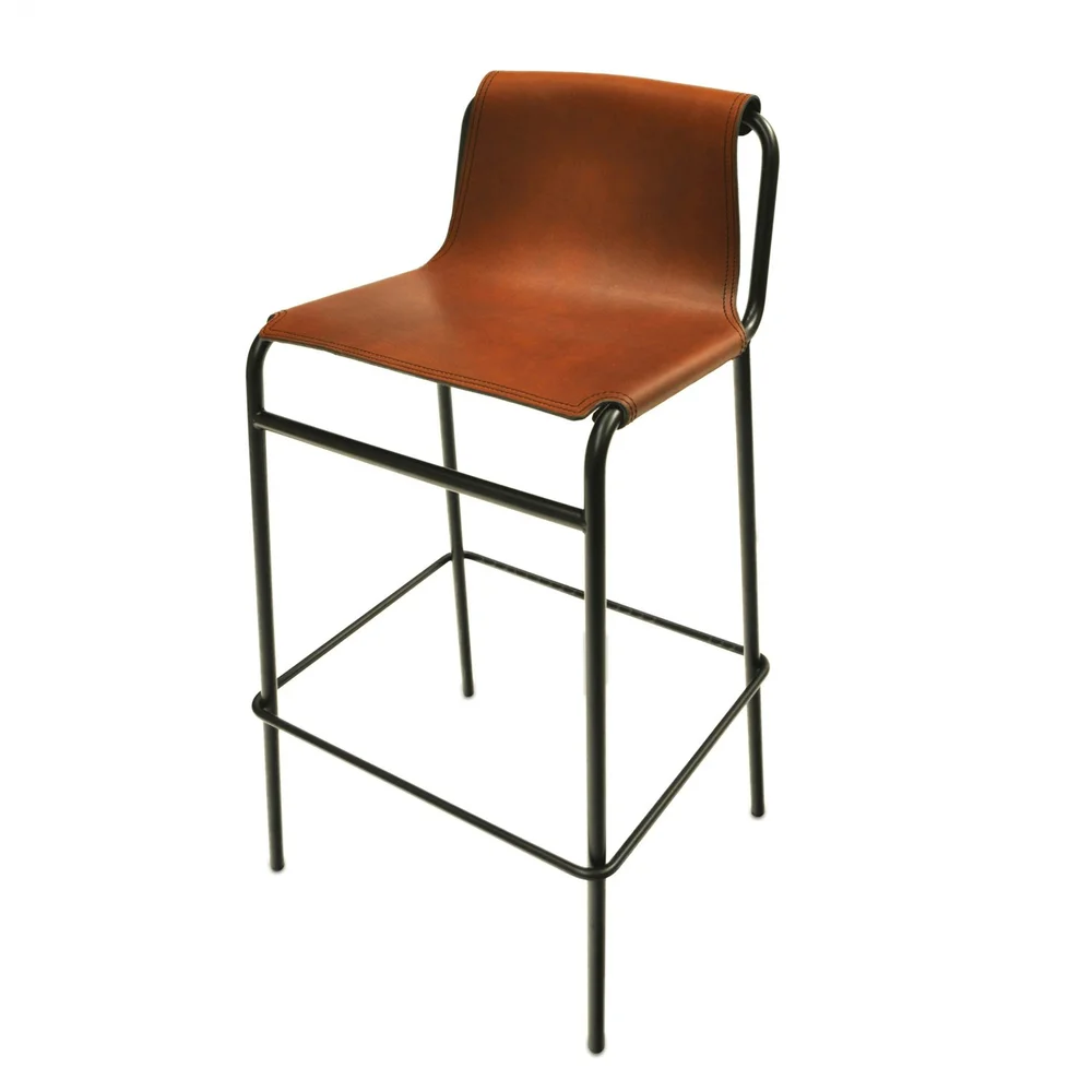 September Barstol, Cognac Skinn v:2325157