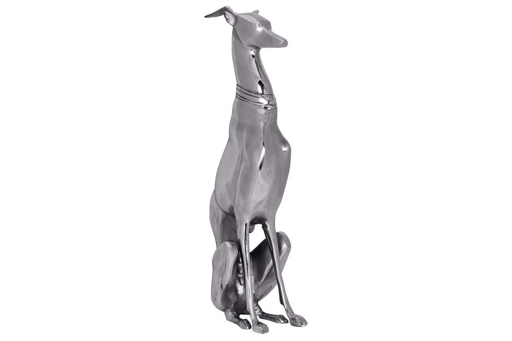 Dekorativ figur Wohnling Aluminium Hund Sølv Moderne v:2804399