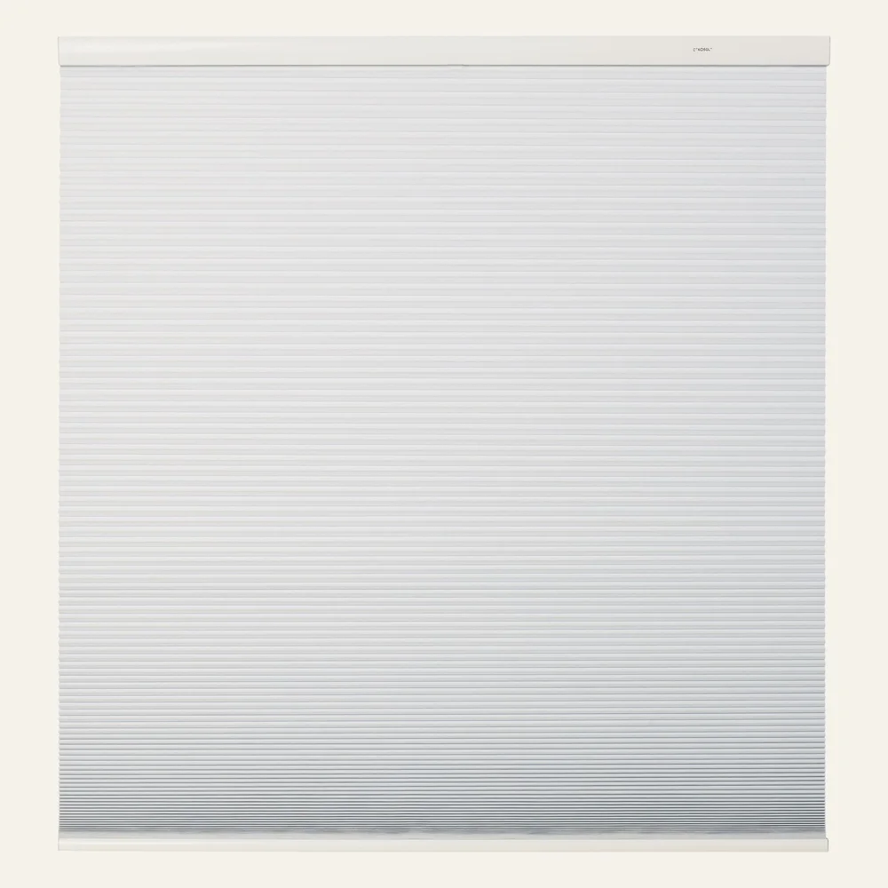 Lystett dobbel plisségardin hvit – 160×160 cm v:1764271