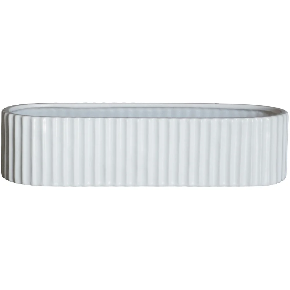 Stripe Adventslysestake 30 cm, Shiny White v:895665 Stripe Adventslysestake 30 cm, Shiny White v:895665