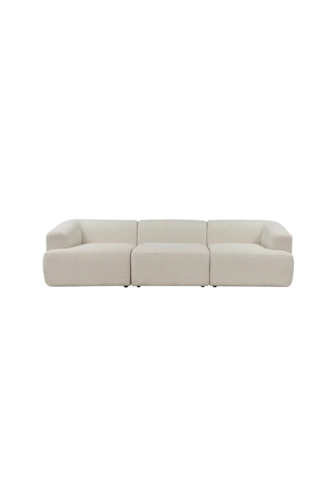 3-seters sofa Lotus – Hvit m v:8656852